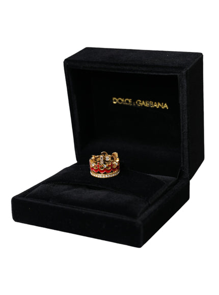 Dolce & Gabbana DG crown ring in black box