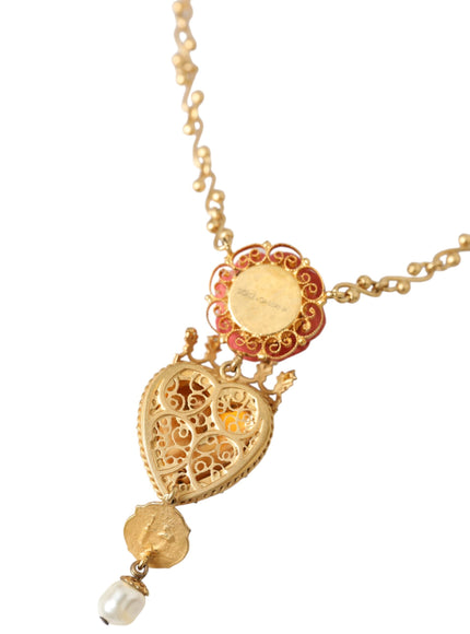 Dolce & Gabbana necklace with gold chain and heart charm