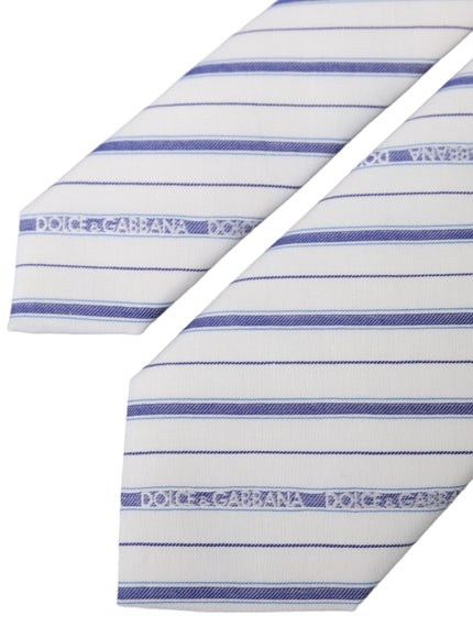 Detailed view of Dolce & Gabbana silk tie pattern