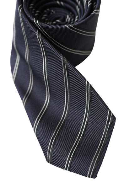 Close-up of Dolce & Gabbana striped silk tie