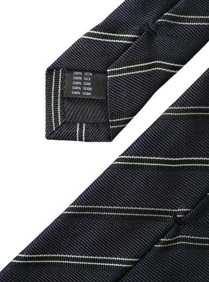 Dolce & Gabbana tie showing 100% silk material tag