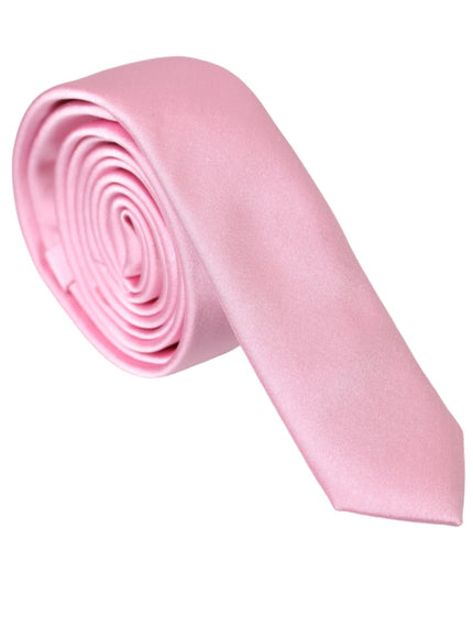 Dolce & Gabbana Silk Adjustable Necktie In Pink