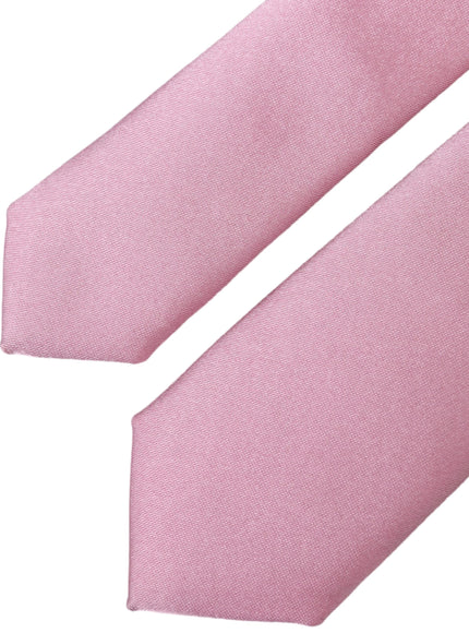 Dolce & Gabbana Silk Adjustable Necktie In Pink