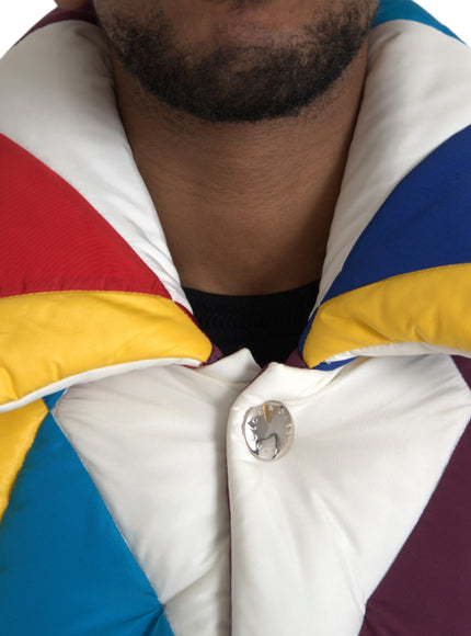 Detail of pocket on Dolce & Gabbana multicolor jacket