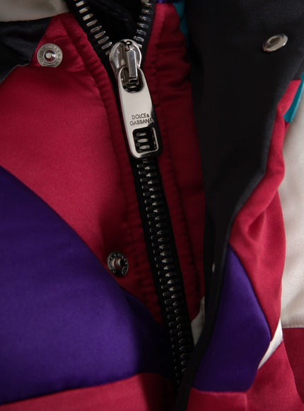 Zipper detail on Dolce & Gabbana multicolor jacket