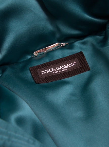 Dolce & Gabbana label inside floral puffer jacket