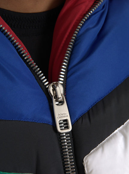 Dolce & Gabbana puffer jacket zipper with logo detail