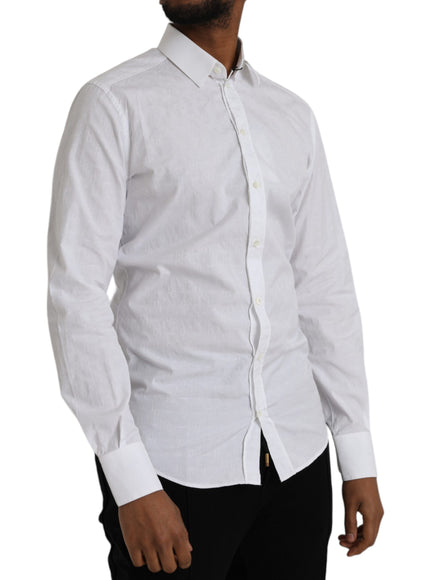 Dolce & Gabbana white cotton shirt side view