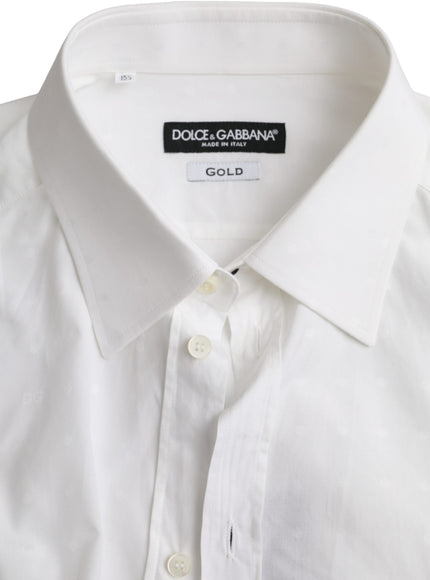 Dolce & Gabbana white logo cotton shirt with label