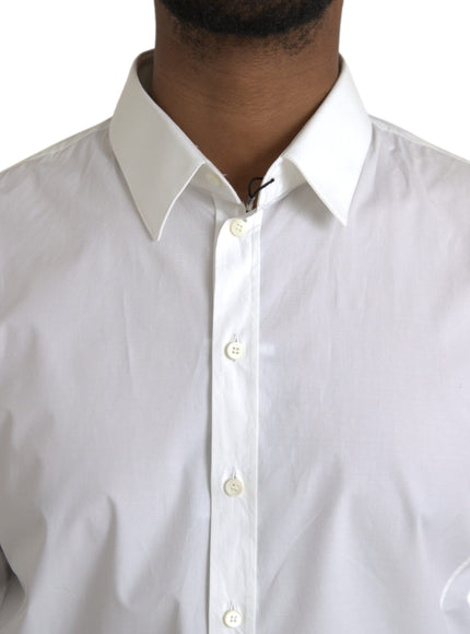 Close-up of Dolce & Gabbana shirt collar and buttons