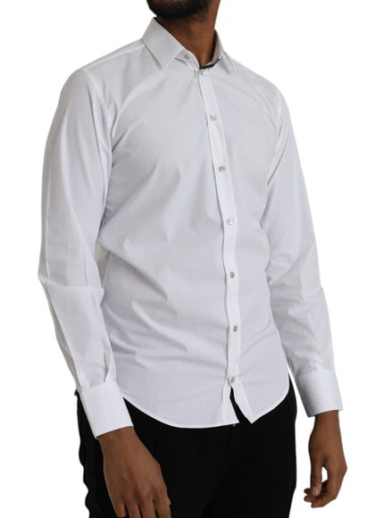 Dolce & Gabbana white cotton shirt side view