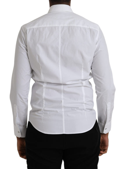 Dolce & Gabbana white cotton shirt back view