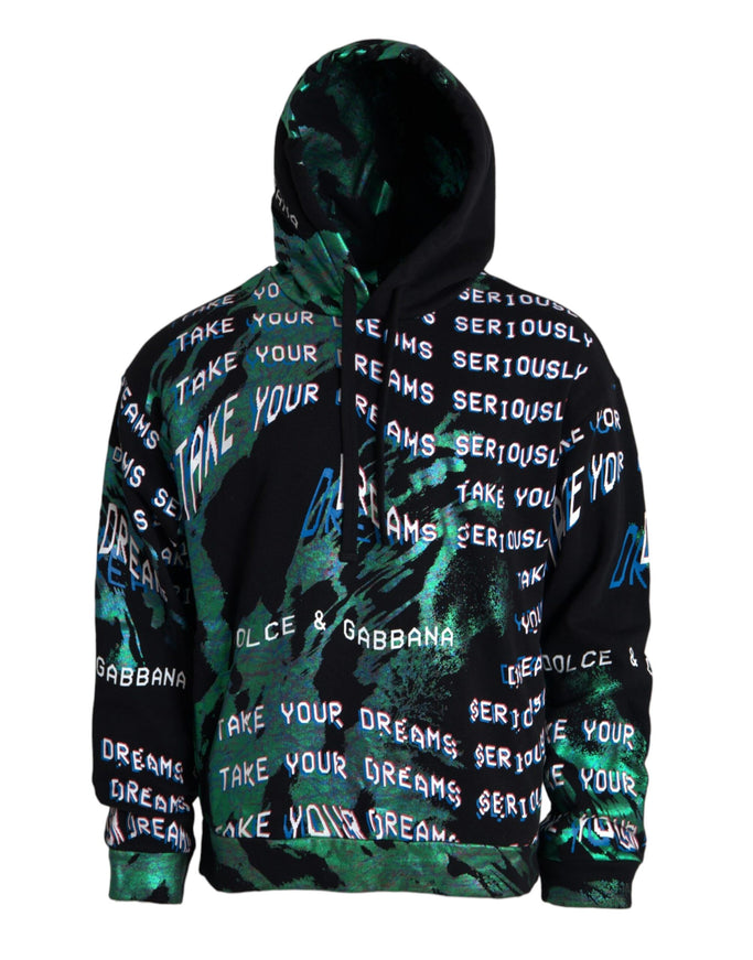 Dolce & Gabbana multicolor print hooded sweatshirt front view