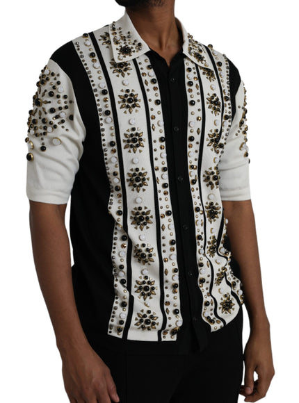 Dolce & Gabbana embellished striped shirt side view