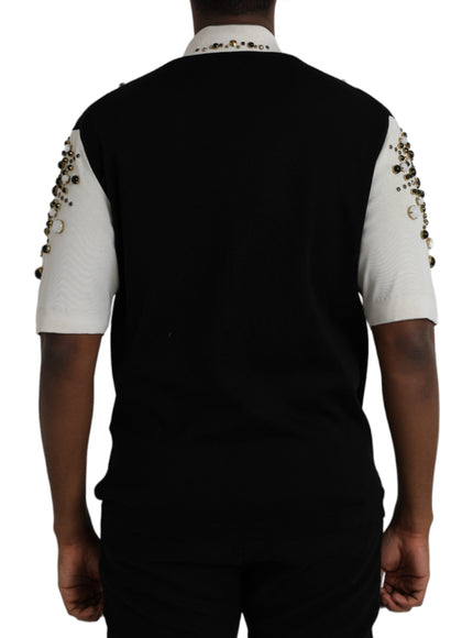 Dolce & Gabbana embellished striped shirt back view