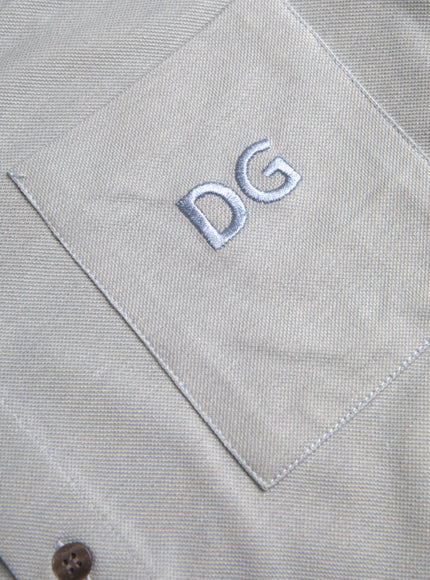 Dolce & Gabbana polo T-shirt logo embroidery detail