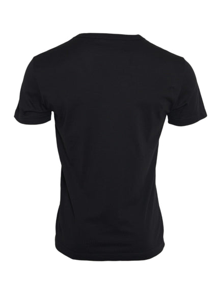 Dolce & Gabbana black cotton T-shirt back view