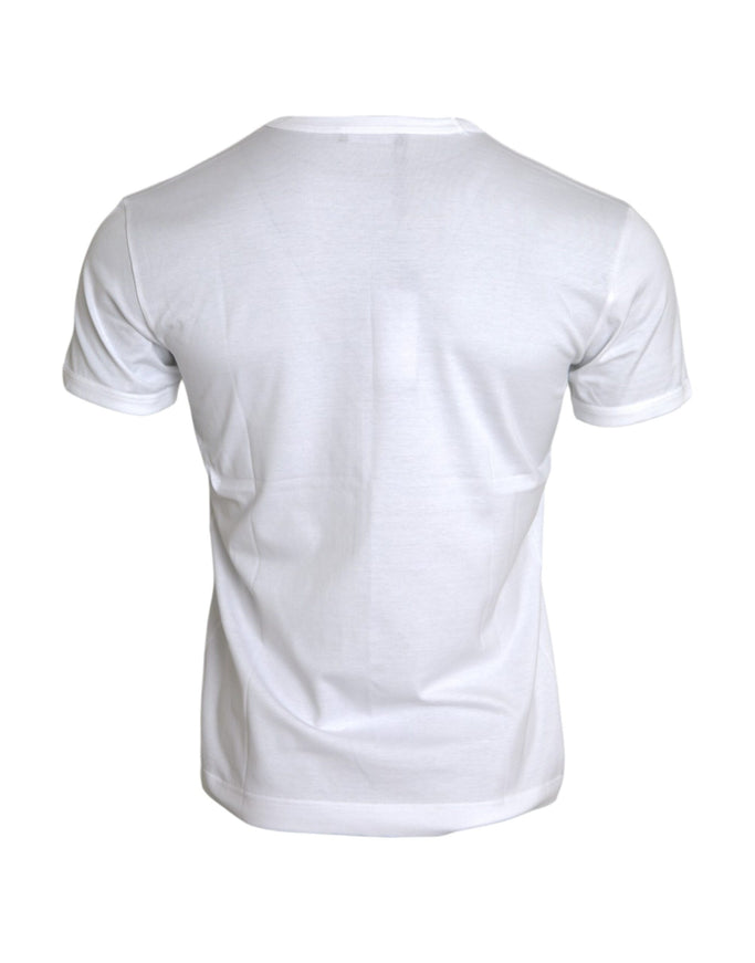 Dolce & Gabbana white cotton t-shirt back view