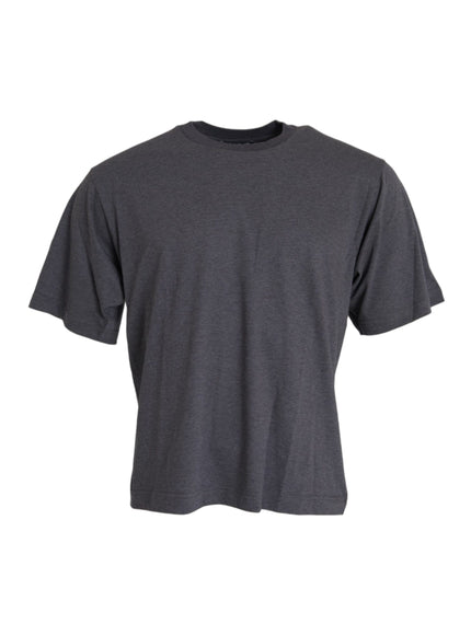 Dolce & Gabbana gray cotton t-shirt front view