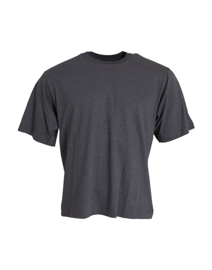 Dolce & Gabbana gray cotton t-shirt front view