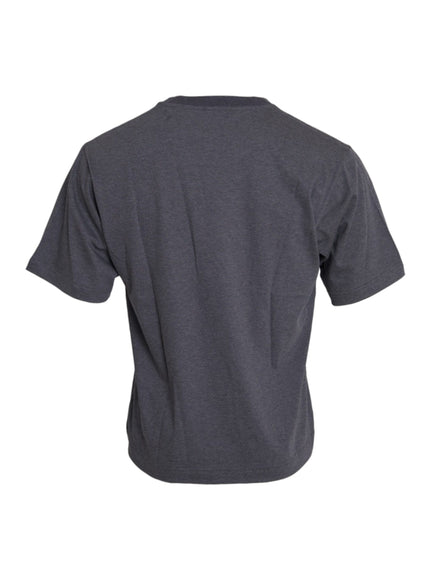 Dolce & Gabbana gray cotton t-shirt back view