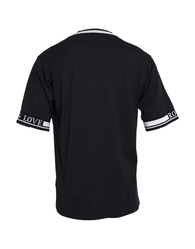 Dolce & Gabbana black graphic t-shirt back view