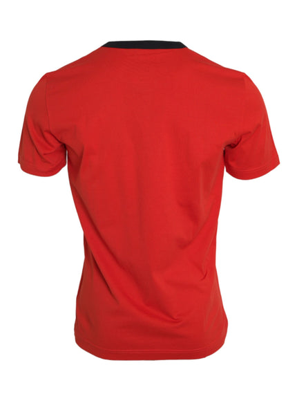 Back view of Dolce & Gabbana red cotton T-shirt