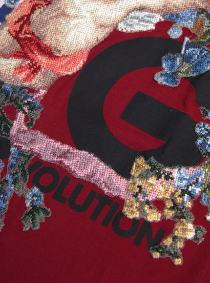 Detail of graphic design on Dolce & Gabbana T-shirt