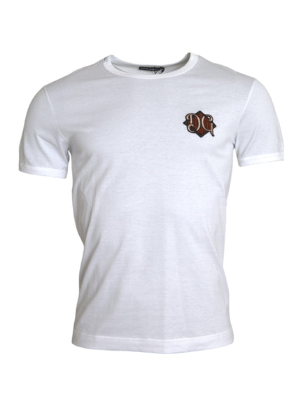 Dolce & Gabbana white logo t-shirt front view