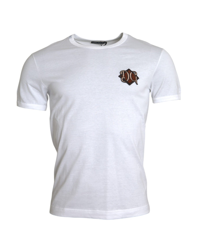 Dolce & Gabbana white logo t-shirt front view