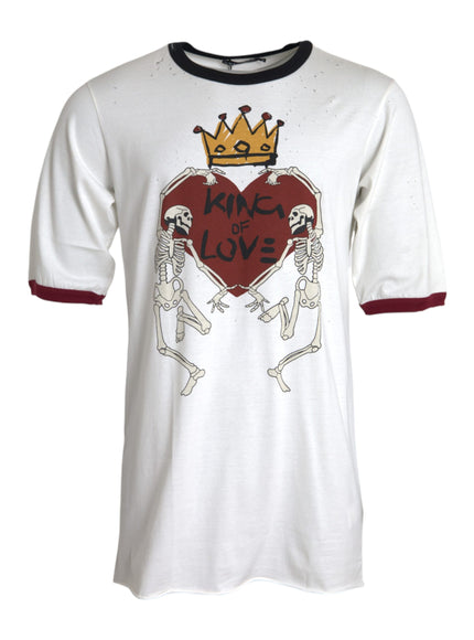 Dolce & Gabbana King Of Love white T-shirt front view