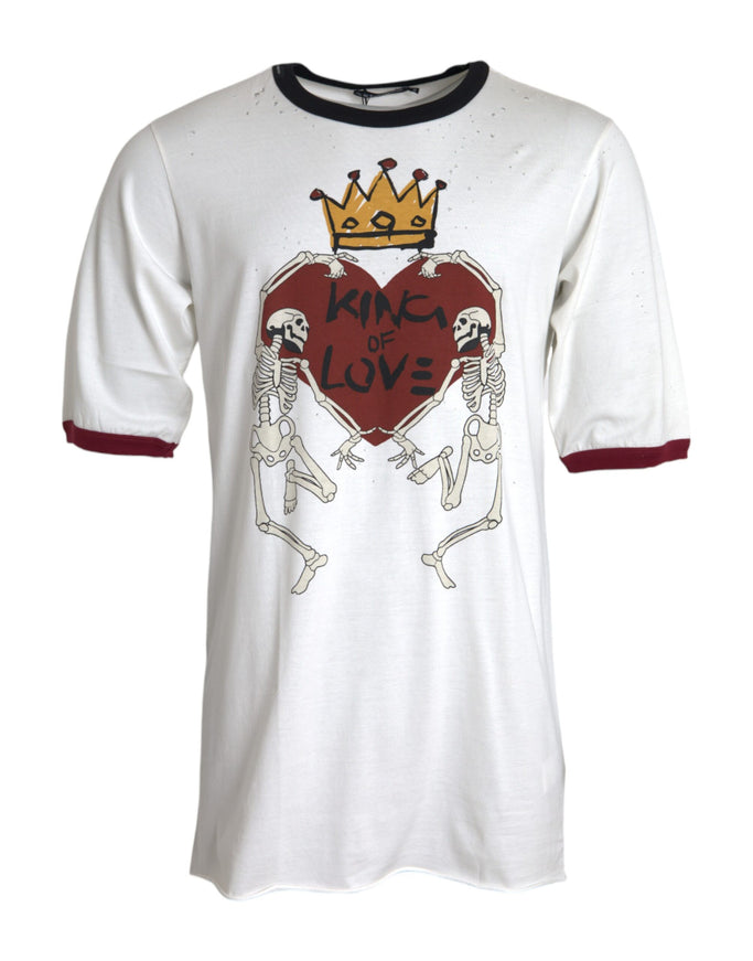 Dolce & Gabbana King Of Love white T-shirt front view