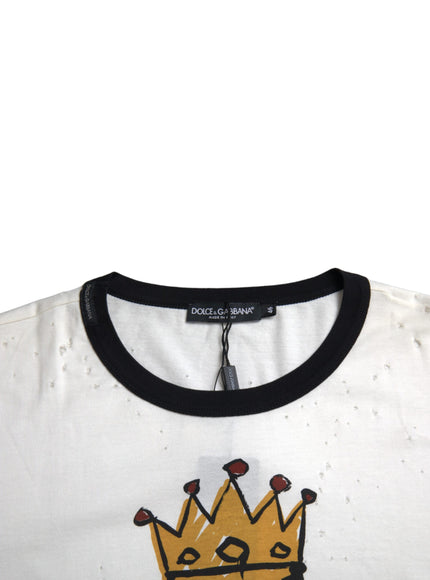 Dolce & Gabbana King Of Love T-shirt collar detail