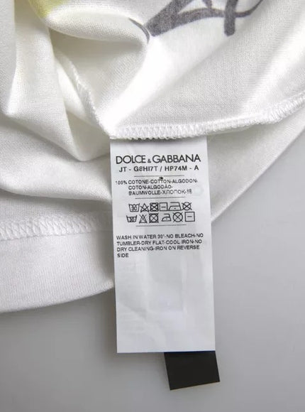 Dolce & Gabbana t-shirt care label and material details