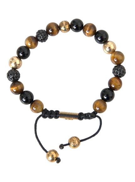 Nialaya Tiger Eye Stone Bracelet top view