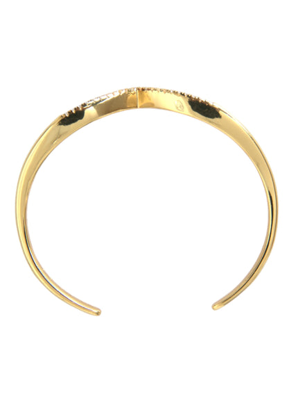 Elegant Nialaya Skyfall Gold CZ 925 Bracelet