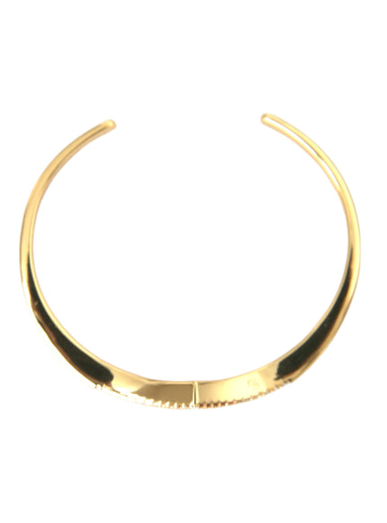 Luxurious Nialaya Gold Arched Wing Cuff Bracelet