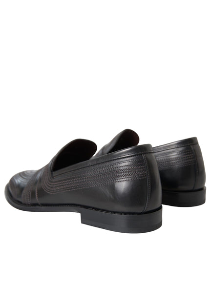 Dolce & Gabbana leather loafers back view