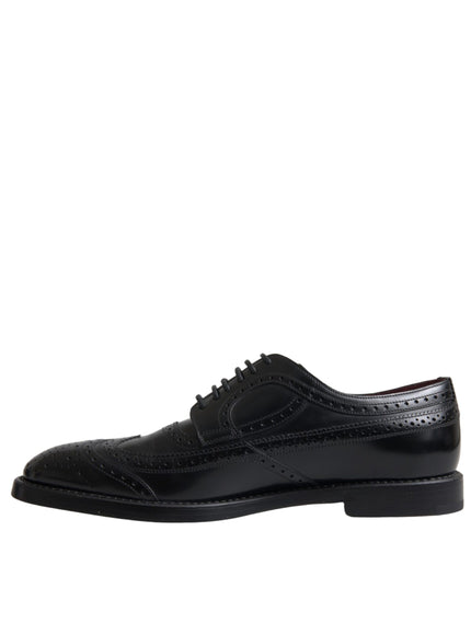 Opposite side view of Dolce & Gabbana leather oxford shoes