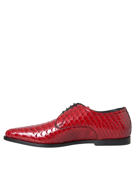 Dolce & Gabbana red derby shoe side profile