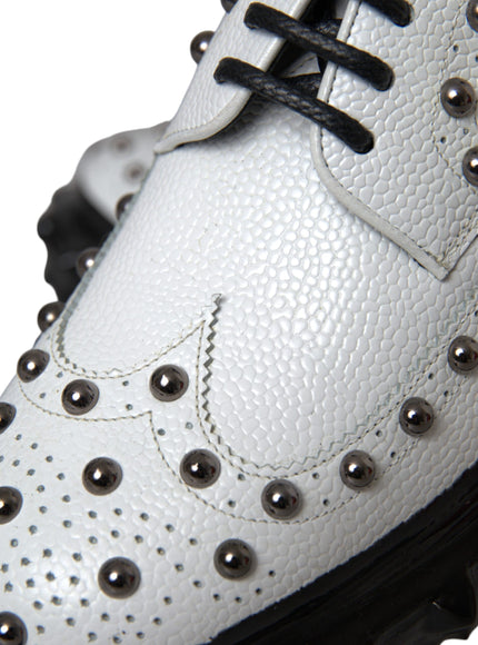 Close-up of Dolce & Gabbana derby shoe detailing