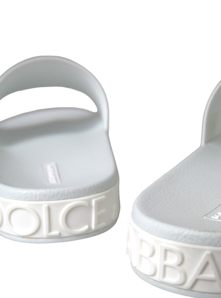 Close-up of Dolce & Gabbana slides branding