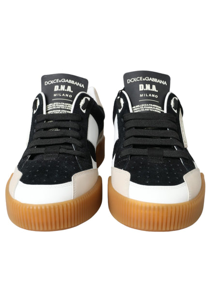 Front view of Dolce & Gabbana leather sneakers