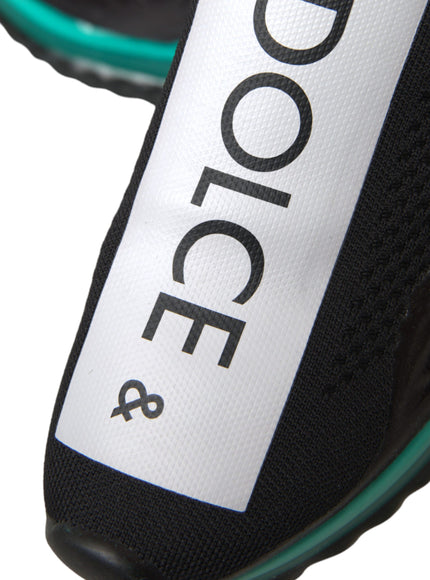 Close-up of Dolce & Gabbana branding on sneakers