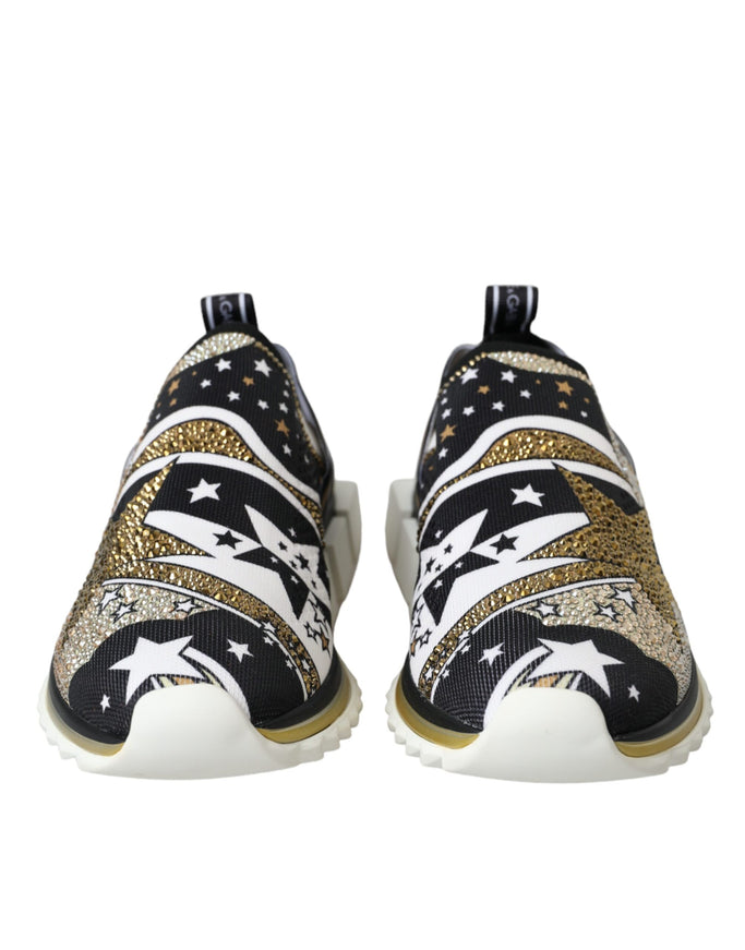 Front view of Dolce & Gabbana comet star sneakers