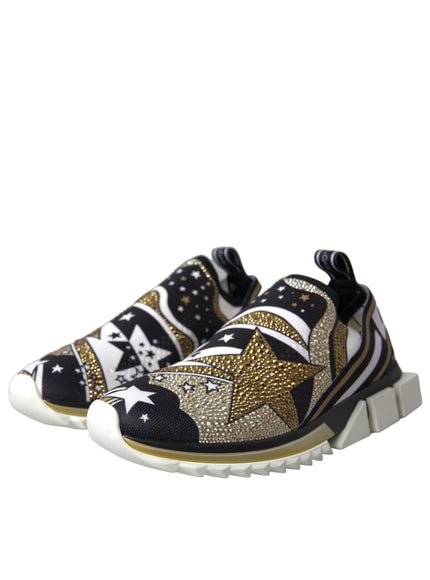 Angled view of Dolce & Gabbana comet star sneakers