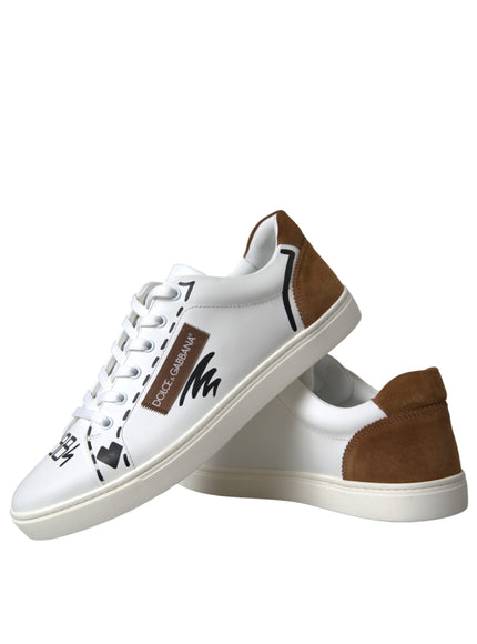 Pair of Dolce & Gabbana sneakers with brown accents