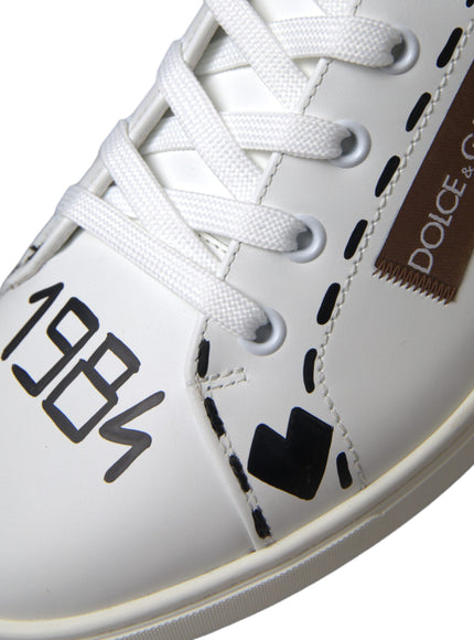 Close-up of Dolce & Gabbana sneaker with 1984 detail