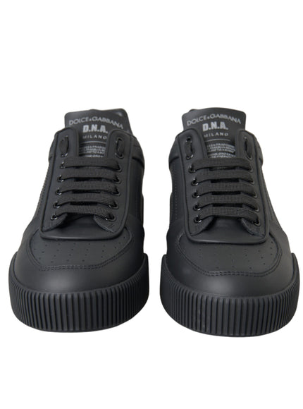 Front view of Dolce & Gabbana Miami black sneakers