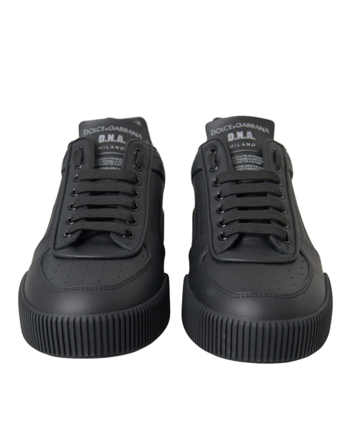 Front view of Dolce & Gabbana Miami black sneakers